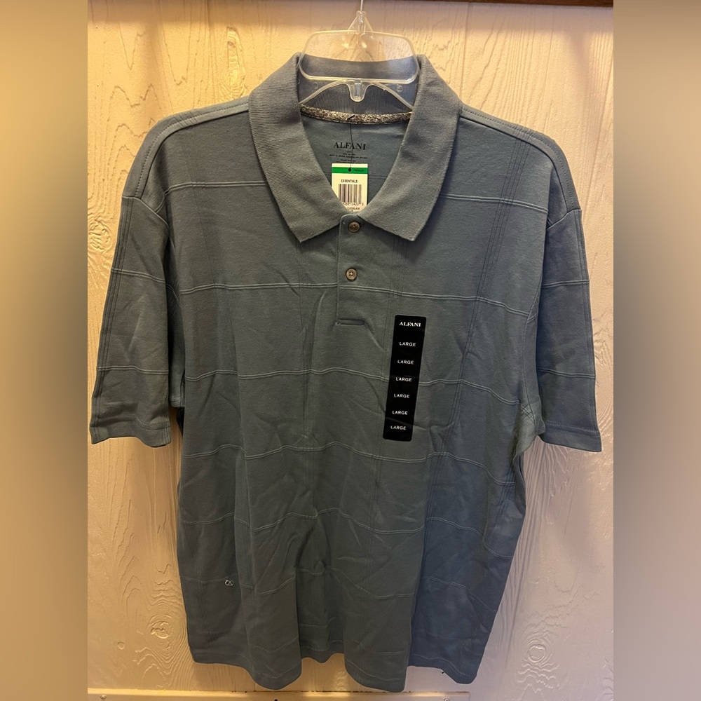 Alfani Blue Polo Tshirt